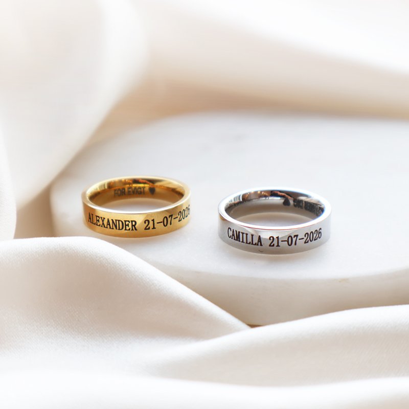 "Jules" Wide Gold-Plated Ring