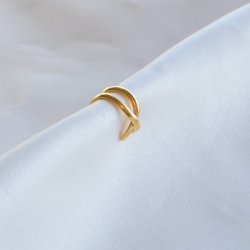 "Hayden" earcuff i 18k gullbelagt sterling s�lv