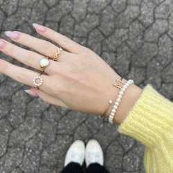 "Sicily" ring med pärlor i guld