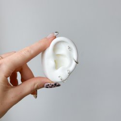 "Simple" S�lv earcuff i minimalistisk design