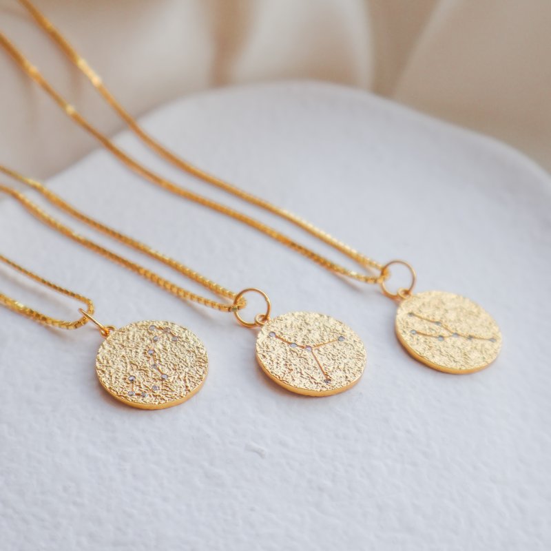 "Starstruck" 18k Gold Plated Zodiac Necklace