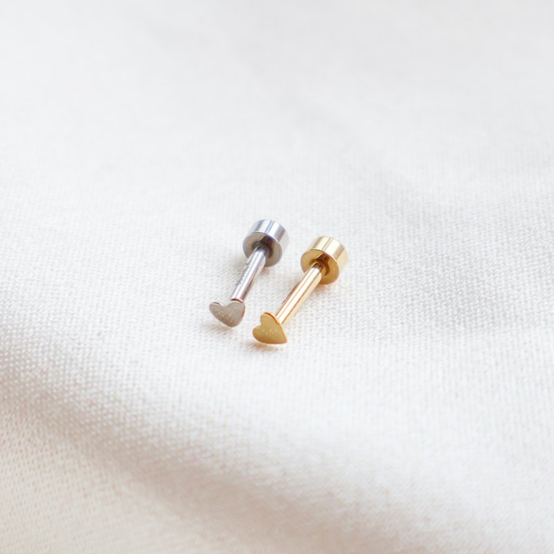 "Crushing" mini hjerte piercing