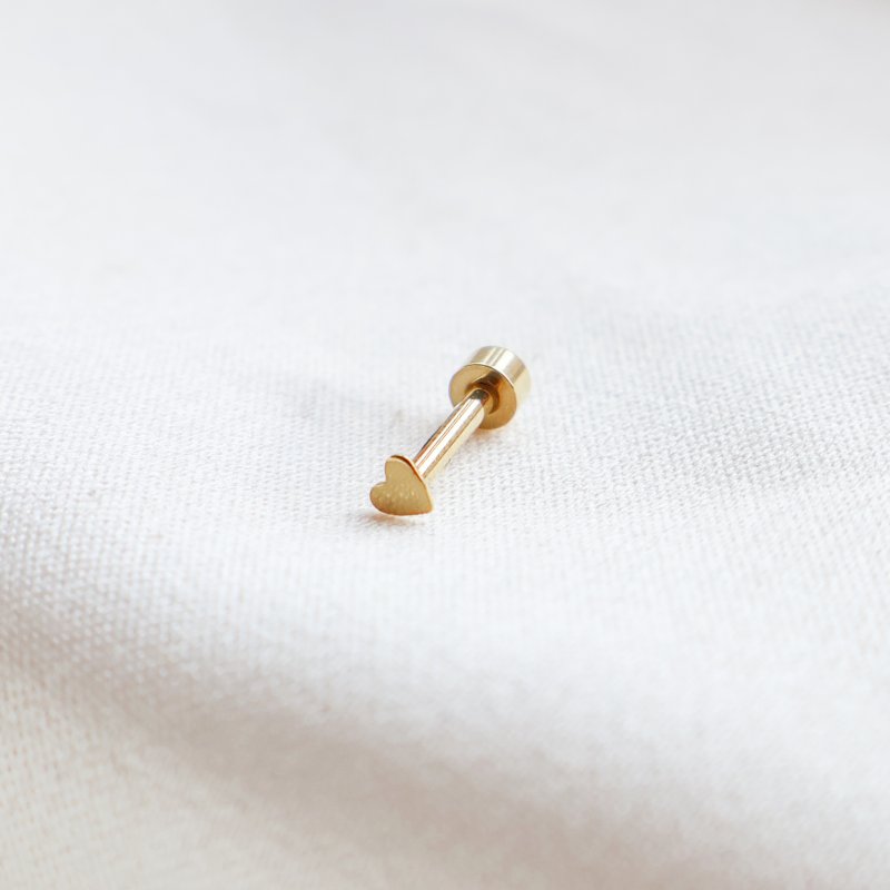 "Crushing" mini hjerte piercing
