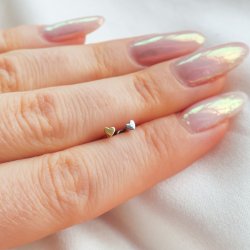 "Crushing" mini hjerte piercing