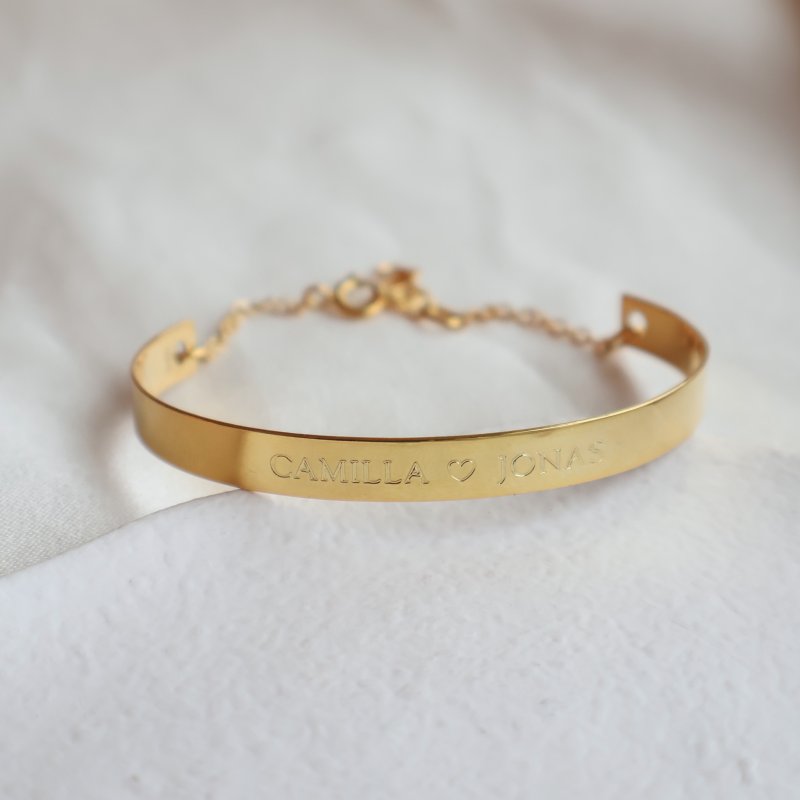 "Love Notes" Silverarmband med Personlig Gravyr