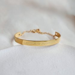 "Love Notes" Silverarmband med Personlig Gravyr