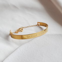 "Love Notes" Silverarmband med Personlig Gravyr