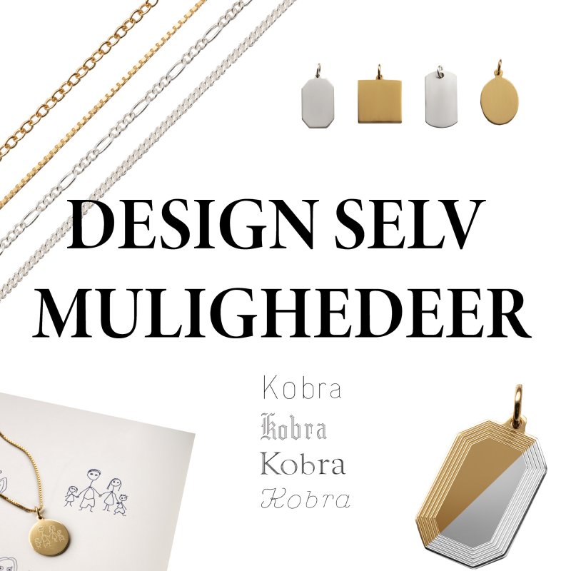 Gold necklace with your own design