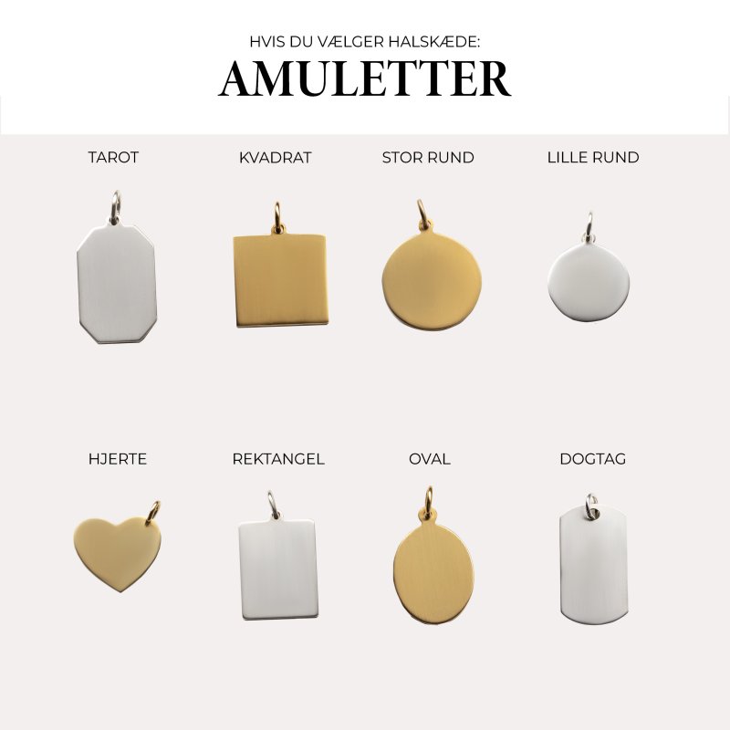 Gold necklace with your own design