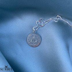 "Blazing Star" stjernetegns halskde i sterling slv