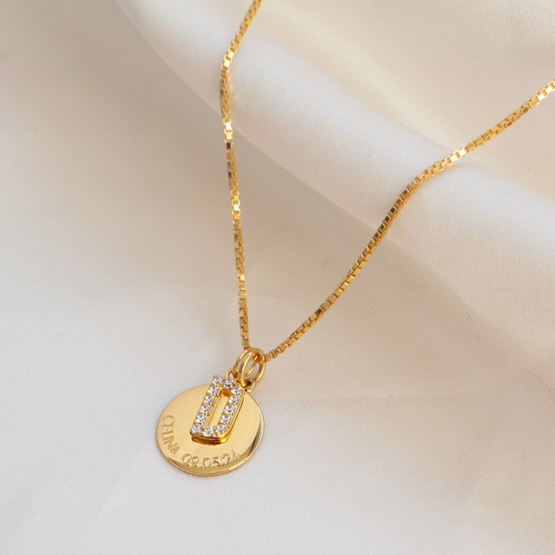 "Journal" med gravering og personlig brev