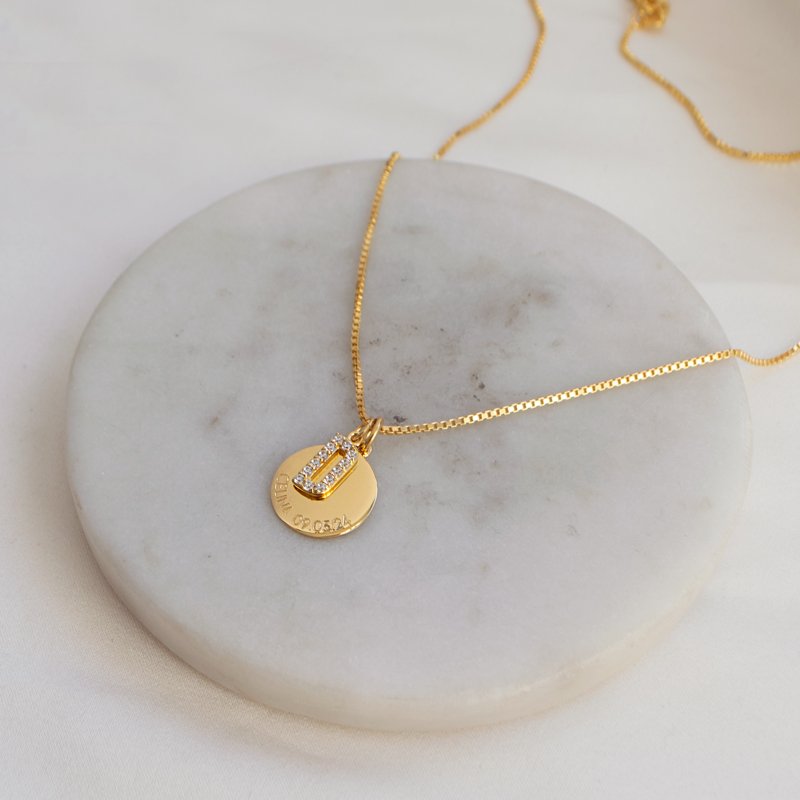 "Journal" med gravering og personlig brev