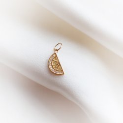"Lemon Drop" 18k f�rgylld charm