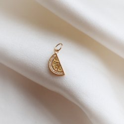 "Lemon Drop" 18k forgyldt charm