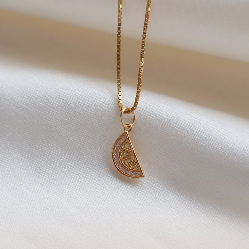 "Lemon Drop" 18k forgyldt charm