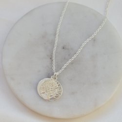 Tree of Life necklace in genuine silver with engraving