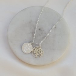 Tree of Life necklace in genuine silver with engraving