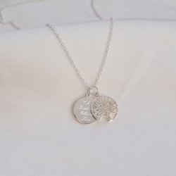 Tree of Life necklace in genuine silver with engraving