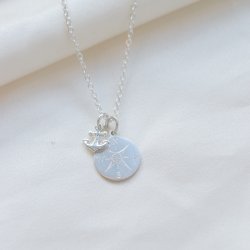 "Lost Without You" halsk�de i matteret eller blankt sterling s�lv med kompas og anker - inklusiv personlig gravering