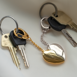 "Love-Link" keychain set with engraving