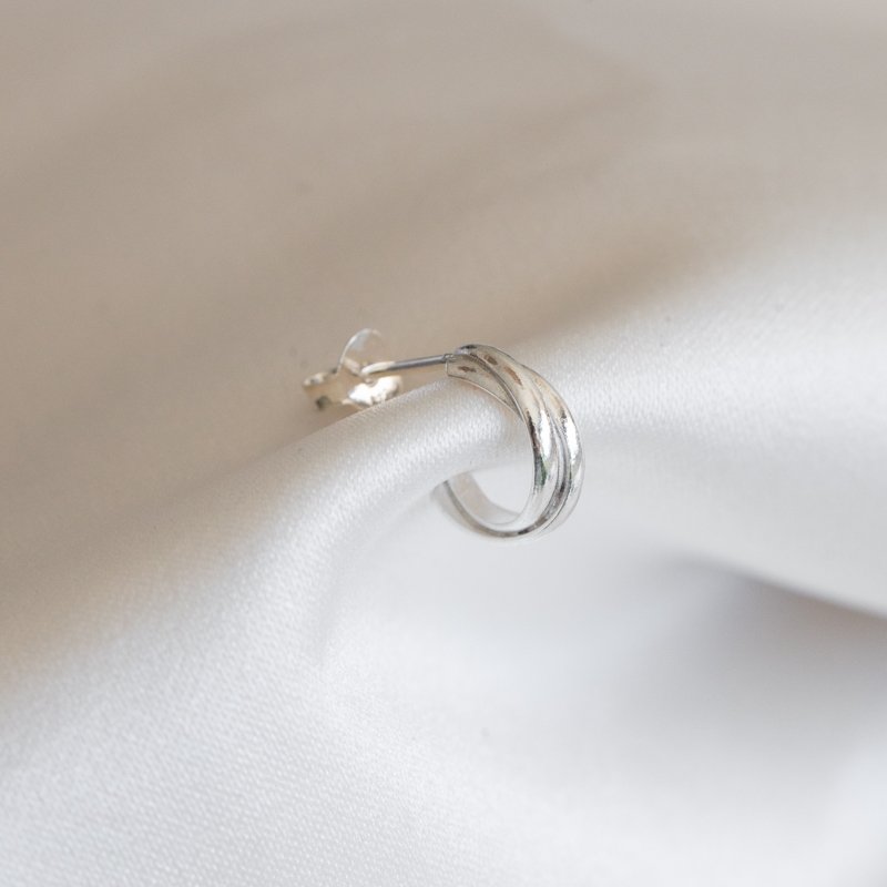 "Silvia" 1 stk snoet creol i sterling s�lv