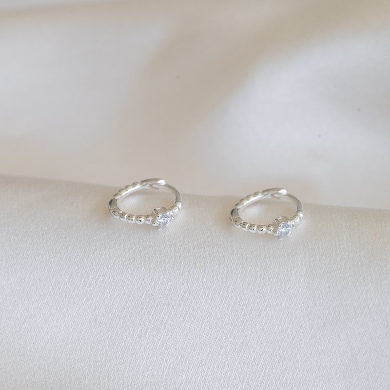 "Tuesday" sm� s�lv �redobber / hoops med steiner