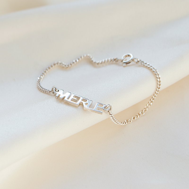 "Manhattan" navnearmb�nd i sterling s�lv