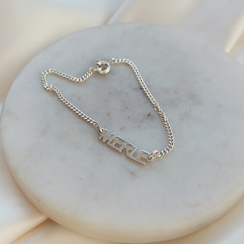 "Manhattan" navnearmb�nd i sterling s�lv