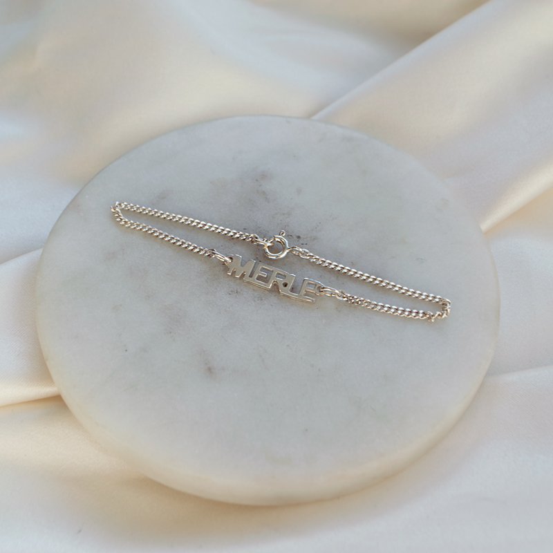 "Manhattan" navnearmb�nd i sterling s�lv