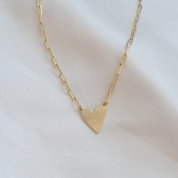 "Mathilde" gullkjede med hjerte