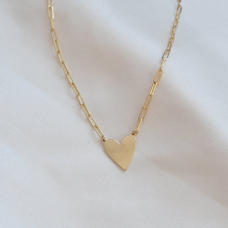 "Mathilde" gullkjede med hjerte