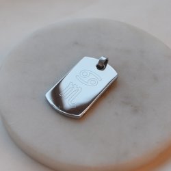 "Max" dogtag i st�l med personlig gravering 