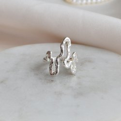 "Nagini Organic" sterling silver snake ring