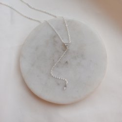 "Petra" halsband med zirkonia i silver