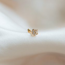 Moon and Star-piercing (1 stk.)
