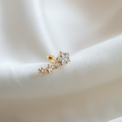 "Astra" piercing med stjerner (1 stk.)