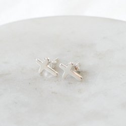 "Promise" Sm� klassiske s�lv kors �redobber