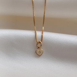 "Rocket" Heart charm with stone in silver