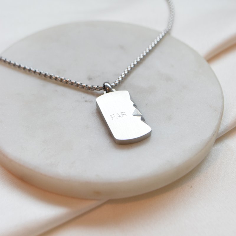 "Rocky" unisex dogtag-halskjede med personlig gravering