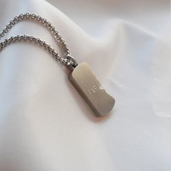 "Rocky" unisex dogtag halsk�de med personlig gravering