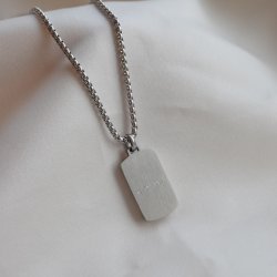 "Rocky" unisex dogtag halsk�de med personlig gravering