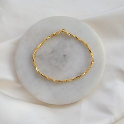 "Sally" armband i 18 karat guldpl�terat