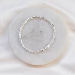 "Sally" vridet armband i sterling silver