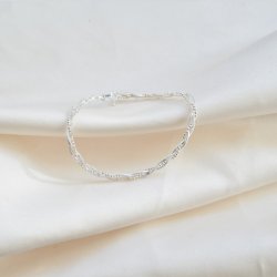 "Sally" vridet armband i sterling silver