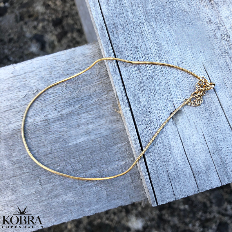 "Shiva" Enkel guld slange ankelkde