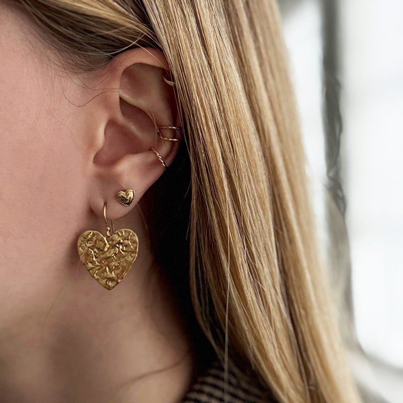 "Stevie" ear cuff in 18k gold-plated