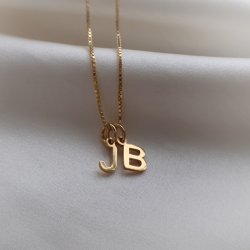 Small 18 carat goldplated handmade letter