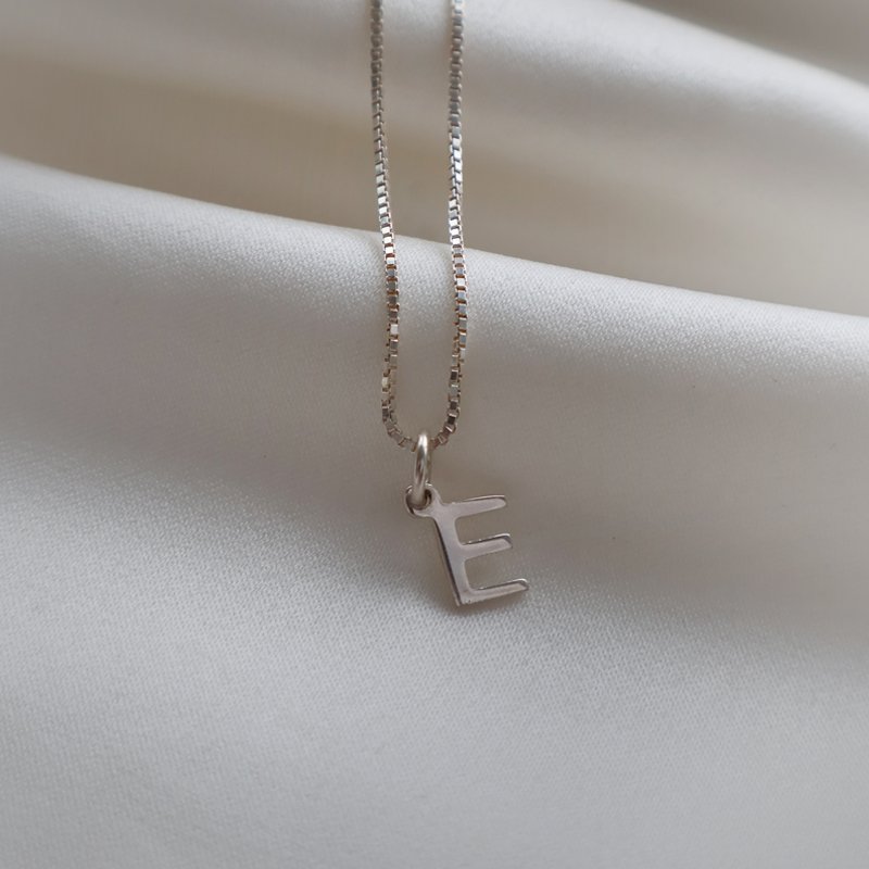 Small handmade letter in silver