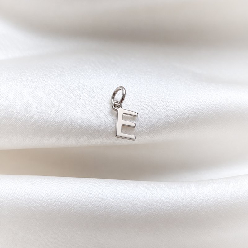 Small handmade letter in silver