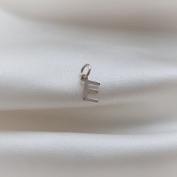 Small handmade letter in silver